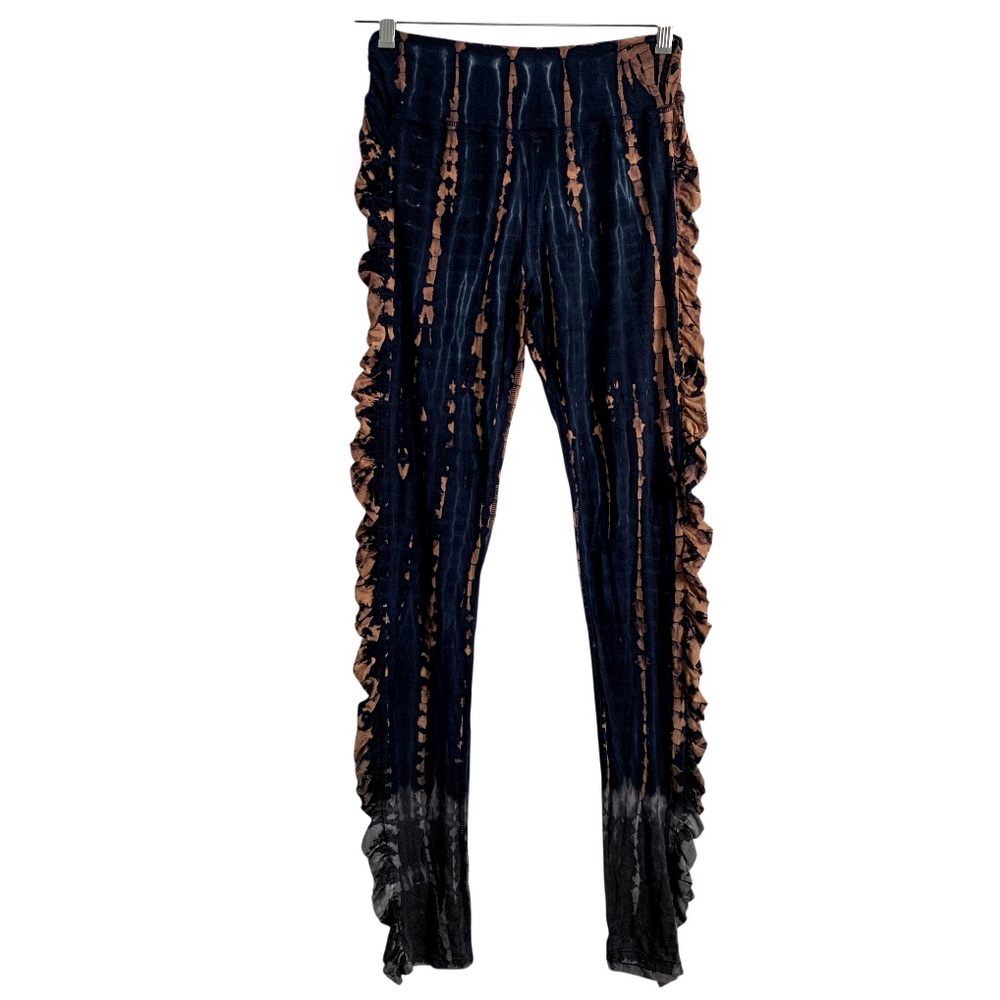 Eden Bohemian Tie-Dye Ruched Sides Leggings